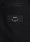 Siyah Shirt Shoulder Slim Fit Yün Karışımlı Ceket