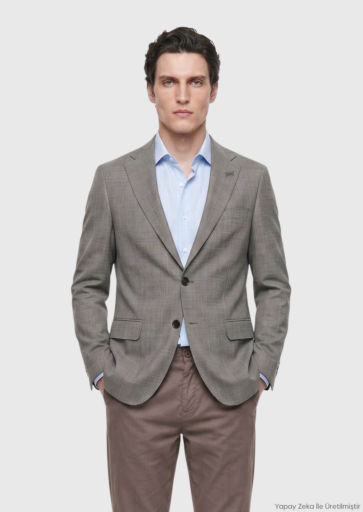 Vizon Regular Fit İpek Karışımlı Ceket