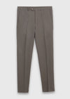 Kahverengi Düz Zeroweight Slim Fit Takım Elbise