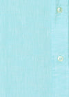 Mint Düz Casual Fit Uzun Dokuma Casual %100 Keten Gömlek