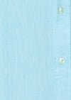 Mint Düz Casual Fit Uzun Dokuma Casual %100 Keten Gömlek