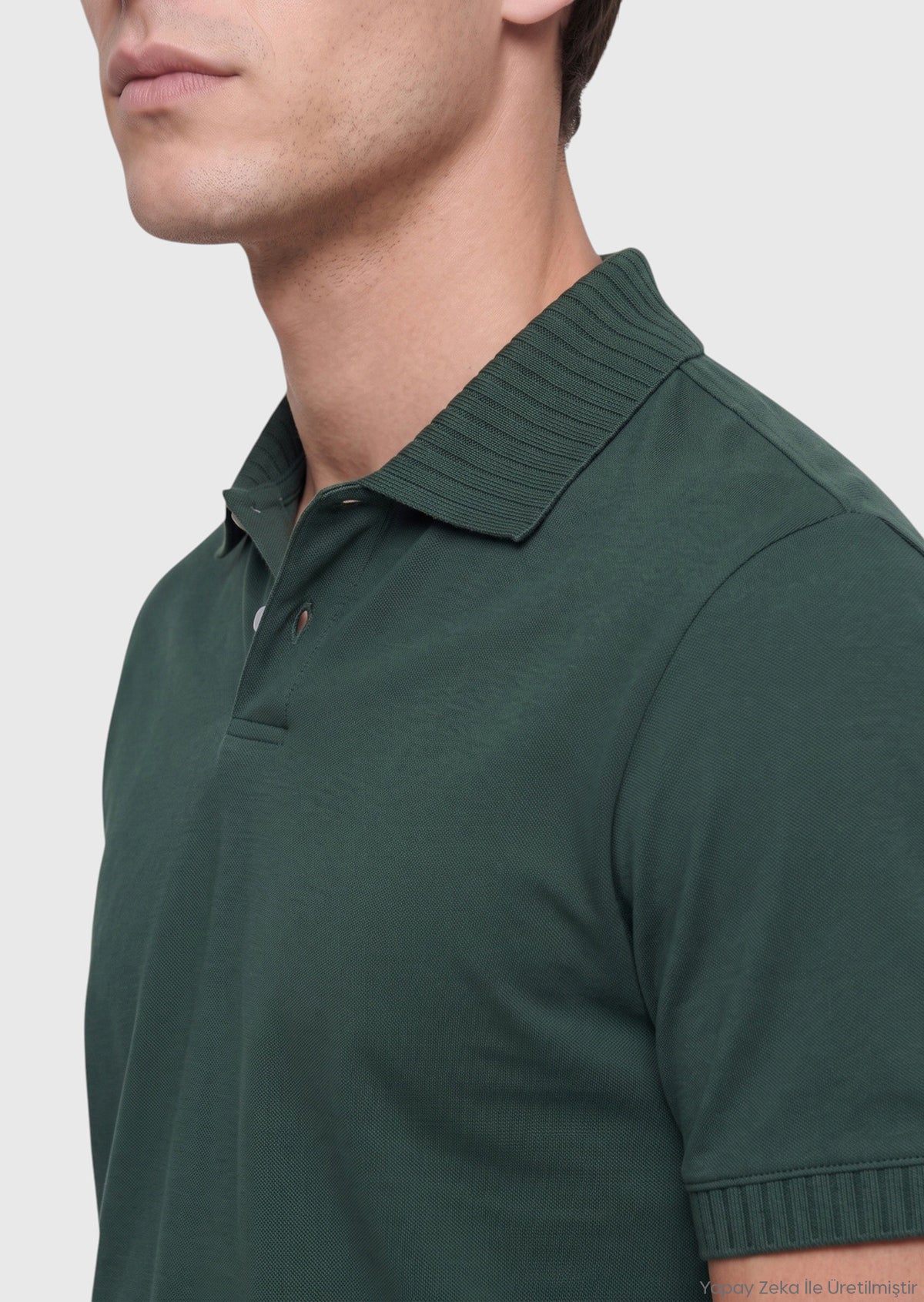 Koyu Haki Düz T-Shirt