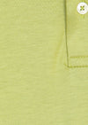 Yeşil Düz Pamuk Karışımlı T-Shirt
