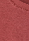 Kiremit Düz Pamuk Karışımlı T-Shirt