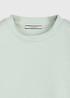 Mint Düz Pamuk Karışımlı T-Shirt