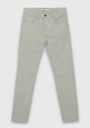 Haki Düz Dokuma Slim Fit Casual Pamuk Karışımlı Pantolon