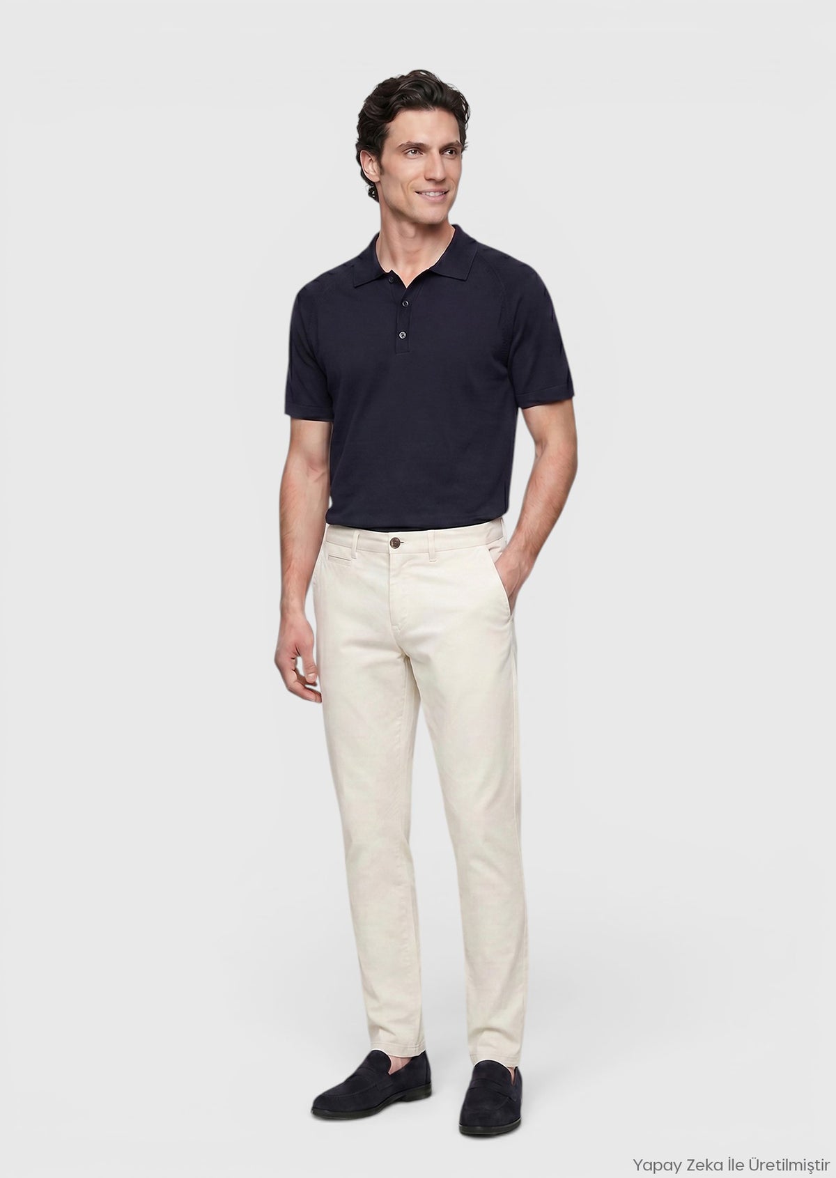 Taş Düz Dokuma Regular Fit Casual Pamuk Karışımlı Pantolon