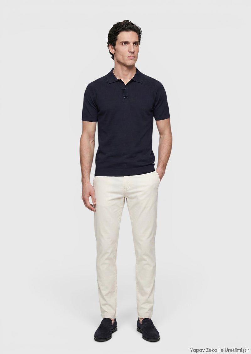 Taş Düz Dokuma Regular Fit Casual Pamuk Karışımlı Pantolon