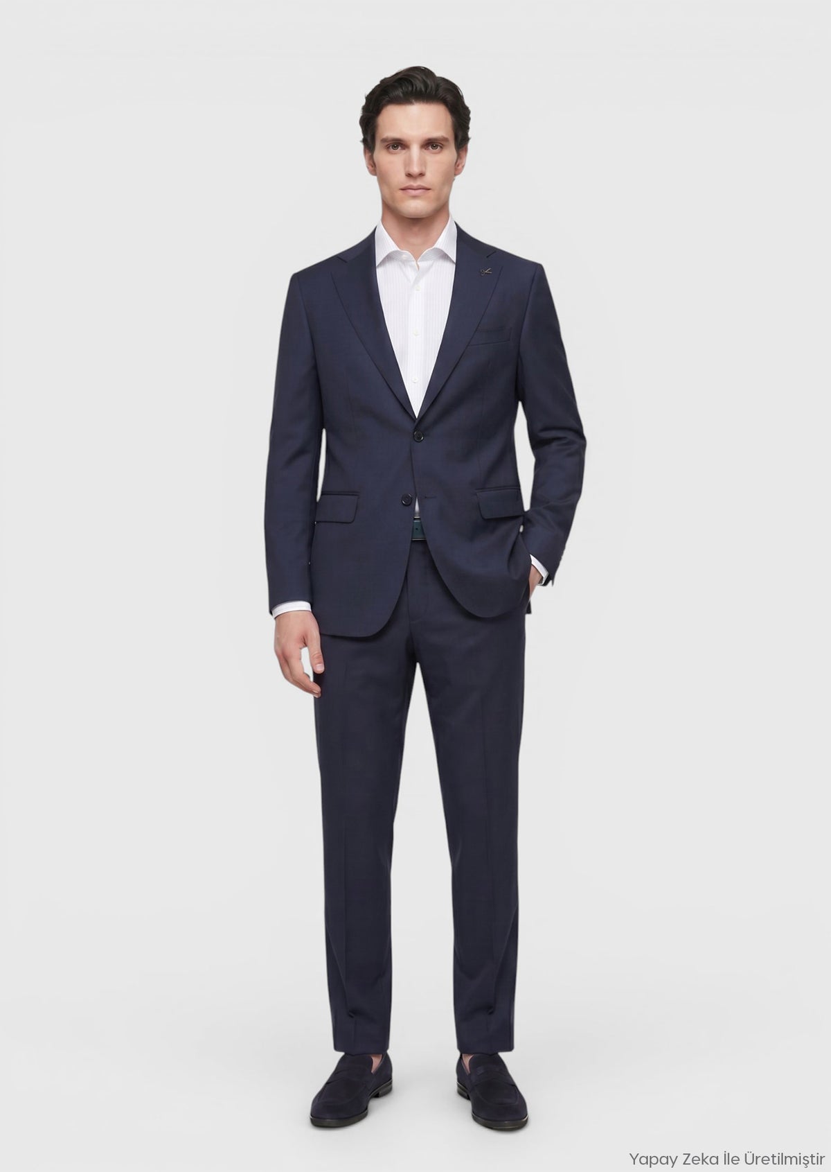 Saks Düz Regular Fit %100 Yün Takım Elbise