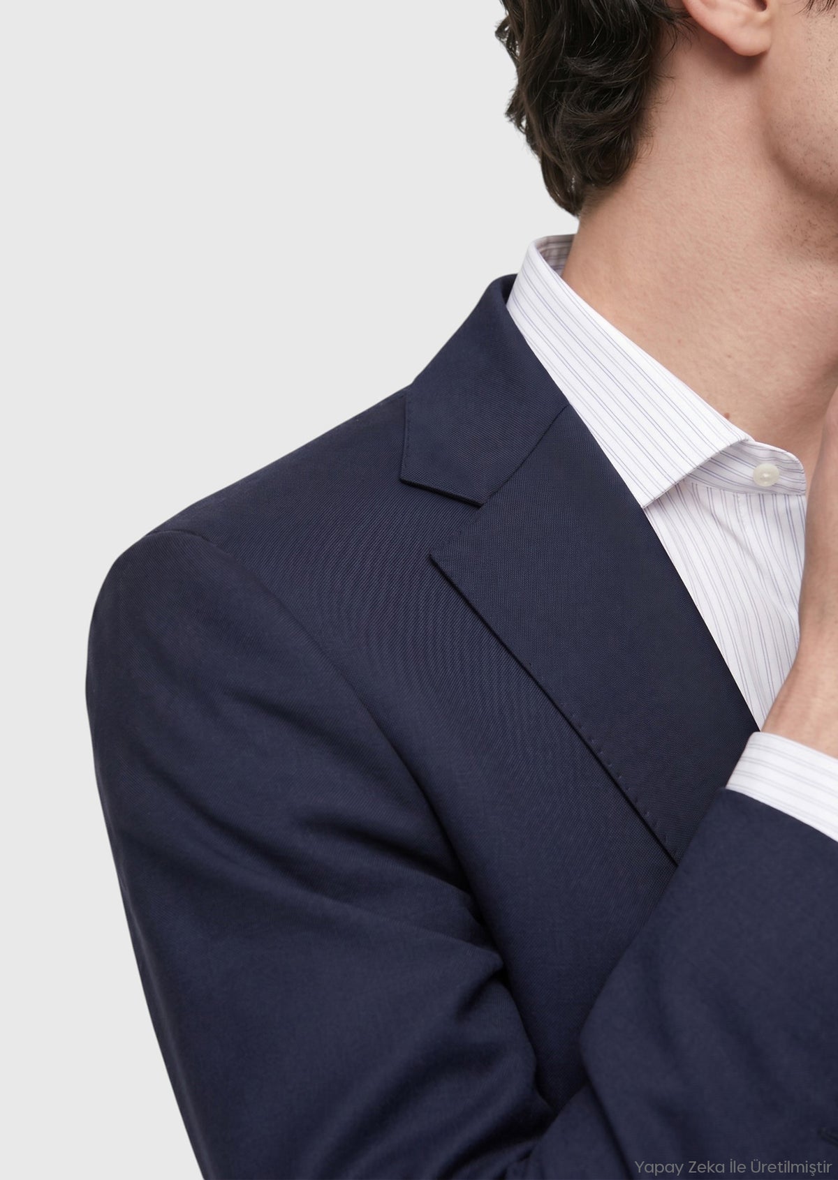 Saks Düz Regular Fit %100 Yün Takım Elbise