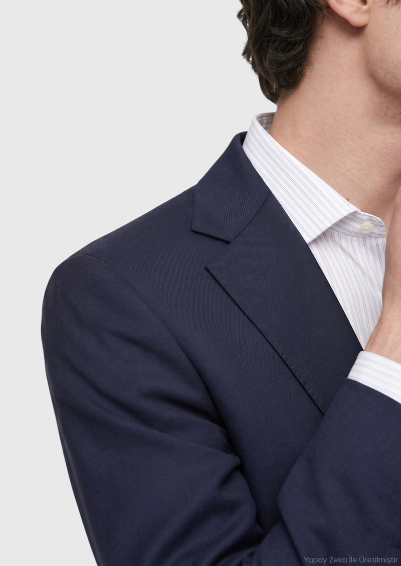 Saks Düz Regular Fit %100 Yün Takım Elbise
