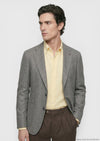Gül Kurusu Shirt Shoulder Slim Fit %100 Keten Ceket