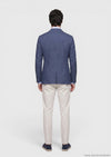 Lacivert Shirt Shoulder Slim Fit %100 Keten Ceket
