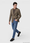 Haki Shirt Shoulder Slim Fit %100 Keten Ceket