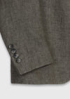 Haki Shirt Shoulder Slim Fit %100 Keten Ceket
