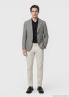 Gri Shirt Shoulder Slim Fit %100 Keten Ceket