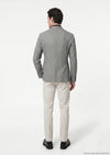 Gri Shirt Shoulder Slim Fit %100 Keten Ceket