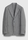 Gri Shirt Shoulder Slim Fit %100 Keten Ceket