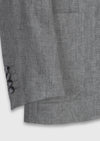 Gri Shirt Shoulder Slim Fit %100 Keten Ceket