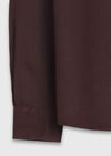 Bordo Düz Regular Fit Uzun Kumaş Casual Gömlek