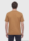 Tarçın Düz Bisiklet Yaka İpek Karışımlı T-Shirt