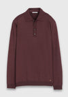 Bordo Düz Sweatshirt