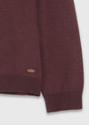 Bordo Düz Sweatshirt