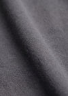 Gri Polo Yaka Düz Sweatshırt