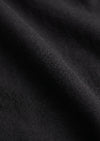 Siyah Polo Yaka Düz Sweatshırt
