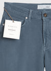 Koyu İndigo Düz Dokuma Regular Fit Casual Pamuk Karışımlı Pantolon