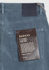 Koyu İndigo Düz Dokuma Regular Fit Casual Pamuk Karışımlı Pantolon