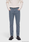 Koyu İndigo Düz Dokuma Regular Fit Casual Pamuk Karışımlı Pantolon