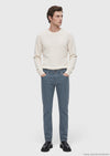 Koyu İndigo Düz Dokuma Regular Fit Casual Pamuk Karışımlı Pantolon