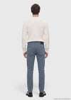 Koyu İndigo Düz Dokuma Regular Fit Casual Pamuk Karışımlı Pantolon