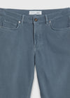 Koyu İndigo Düz Dokuma Regular Fit Casual Pamuk Karışımlı Pantolon