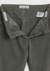 Haki Düz Dokuma Regular Fit Casual Pamuk Karışımlı Pantolon
