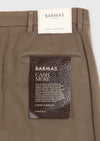 Açık Kahve Düz Dokuma Regular Fit Casual Pamuk Karışımlı Pantolon