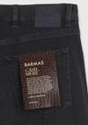 Antrasit Düz Regular Fit Denim Pamuk Karışımlı Pantolon