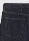 Lacivert Düz Regular Fit Denim Pamuk Karışımlı Pantolon