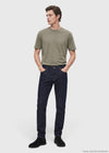 Lacivert Düz Regular Fit Denim Pamuk Karışımlı Pantolon