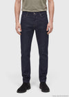 Lacivert Düz Regular Fit Denim Pamuk Karışımlı Pantolon