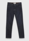 Lacivert Düz Regular Fit Denim Pamuk Karışımlı Pantolon