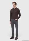 Antrasit Dokuma Slim Fit Casual Pamuk Karışımlı Pantolon