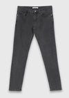 Antrasit Dokuma Slim Fit Casual Pamuk Karışımlı Pantolon