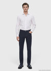 Lacivert Dokuma Slim Fit Casual Pantolon