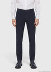 Lacivert Dokuma Slim Fit Casual Pantolon