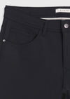 Lacivert Dokuma Slim Fit Casual Pantolon
