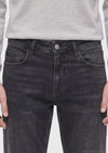 Siyah Regular Fit Denim Pamuk Karışımlı Pantolon