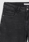 Siyah Regular Fit Denim Pamuk Karışımlı Pantolon