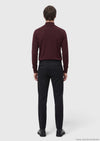 Antrasit Düz Dokuma Slim Fit Casual Pamuk Karışımlı Pantolon